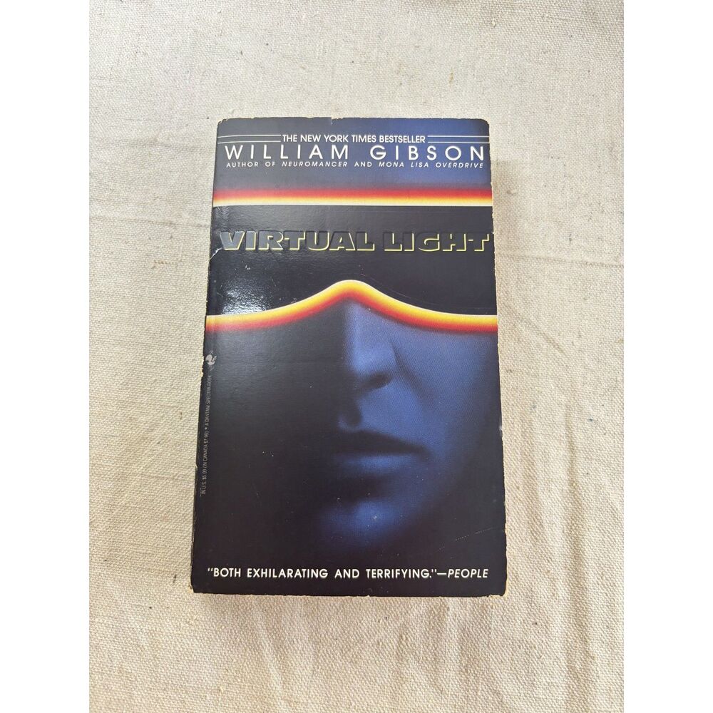 Virtual Light William Gibson 1st Bantam Ppbk Printing 1994 Sci-Fi Cyberpunk